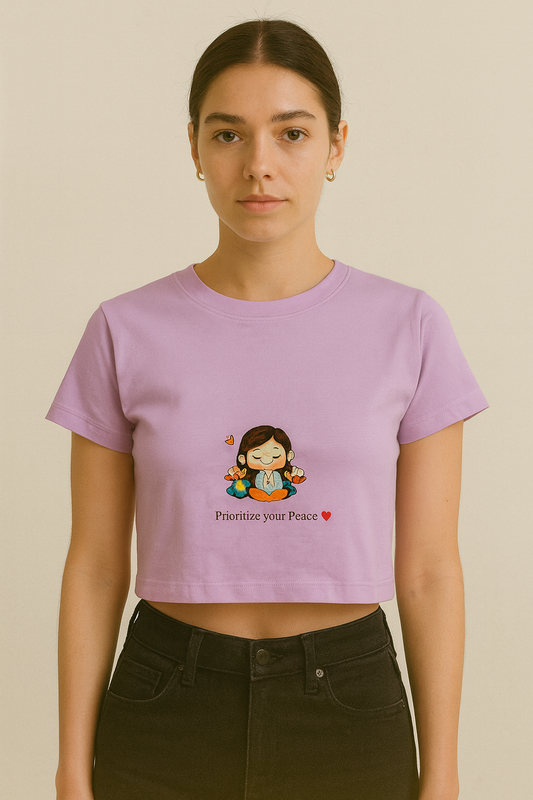 Inner peace crop top