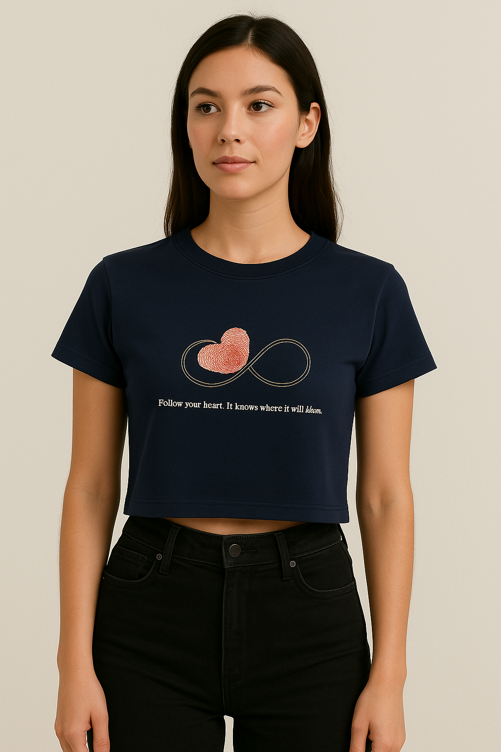 Love infinity crop top