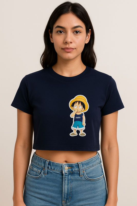 Crazy Luffy women's crop top