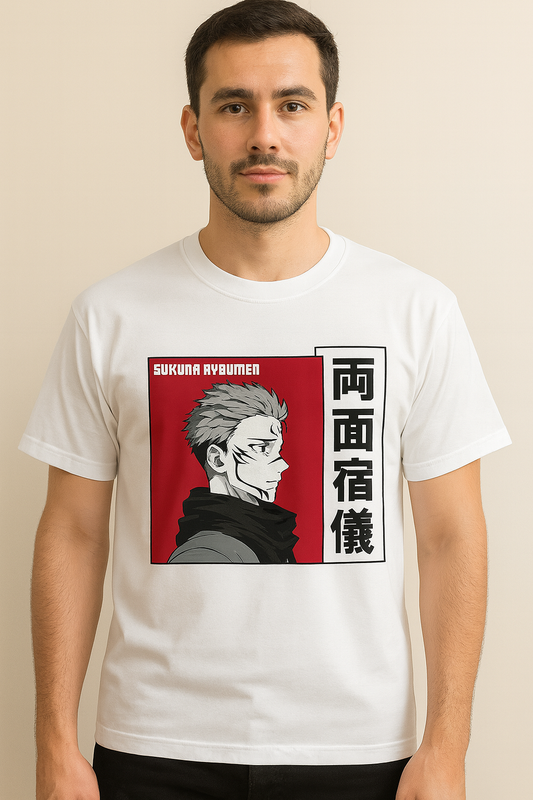 The Sukuna Red Block T-Shirt