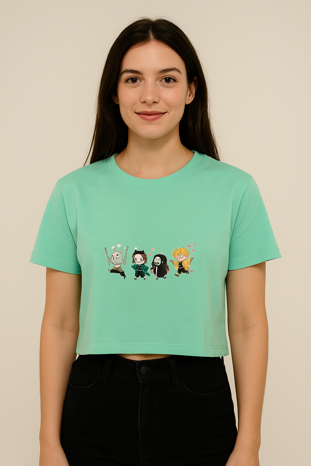 Demon slayer - Team 4 crop top