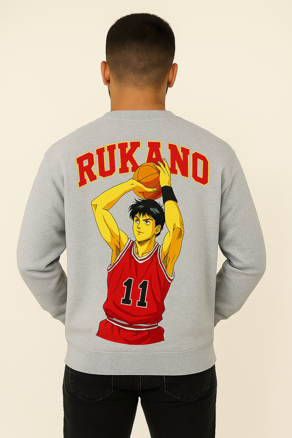 Slam Dunk Kaede Rukawa - Grey Sweatshirt