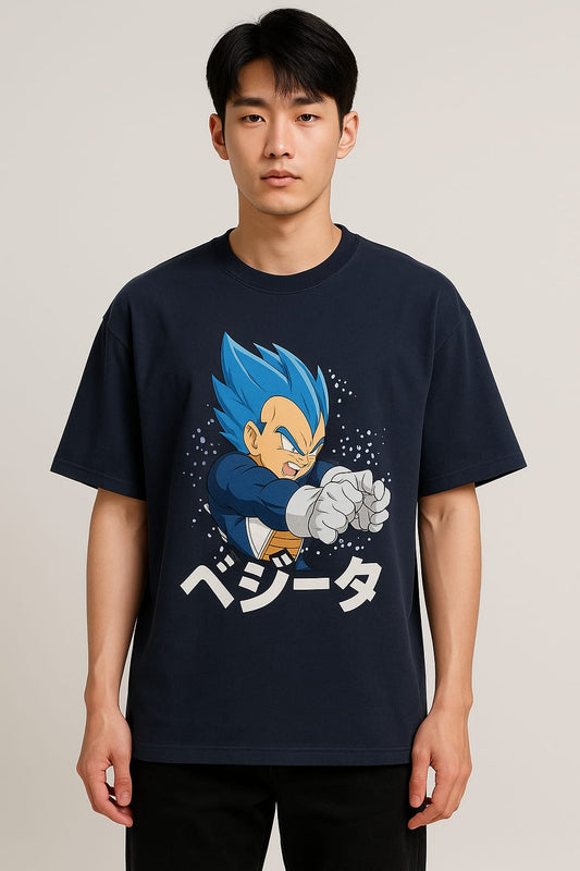 DBZ - Prince vegeta blue oversized tee